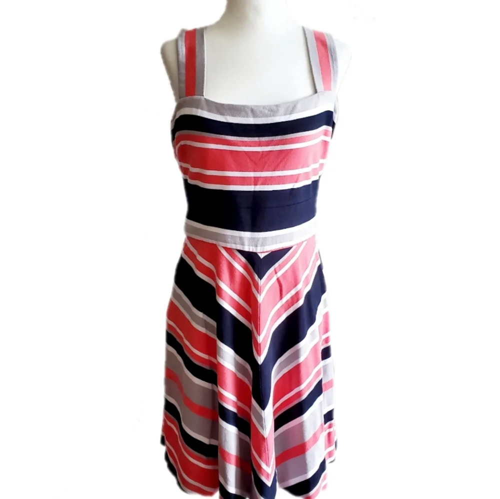 Banana Republic-Milly Striped Summer Dress - Picture 2 of 5